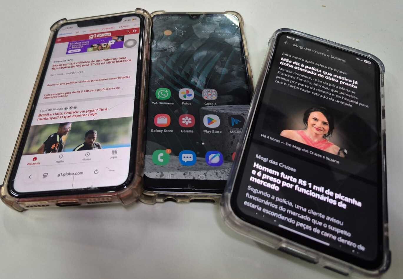 Manaus é a 7ª cidade com mais casos de roubo e furto de celulares no Brasil, aponta Anuário da Segurança Pública 1 celulares gladys