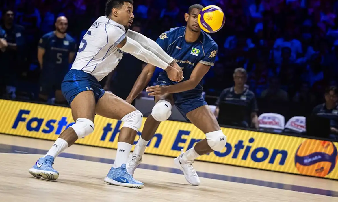 Seleção masculina perde e pode dar adeus à Liga das Nações de vôlei 1 volei2