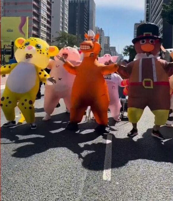 Cultura amazonense invade o coração de São Paulo: Toada do Garantido vira hit na Avenida Paulista 1 g1 danca bichos garantido e1786622365408