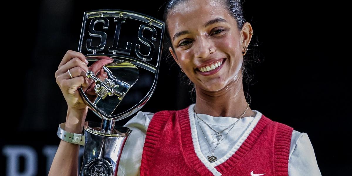 Rayssa Leal brilha no Maracanãzinho e fatura título da Liga de Skate Street no Rio 1 rayssa campea sls rj 2026 etapa 0