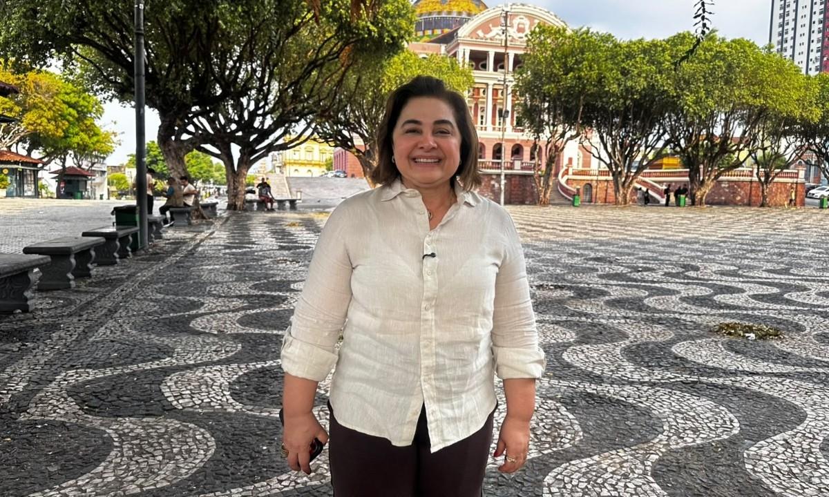 Professora Maria do Carmo propõe revitalização do Centro de Manaus com foco no turismo 1 a candidata do pl ao governo do amazonas professora maria do carmo