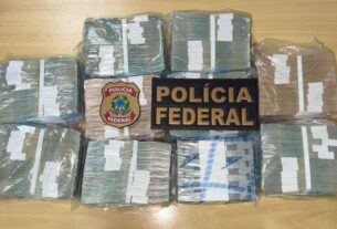 dinheiro apreendido pela policia federal