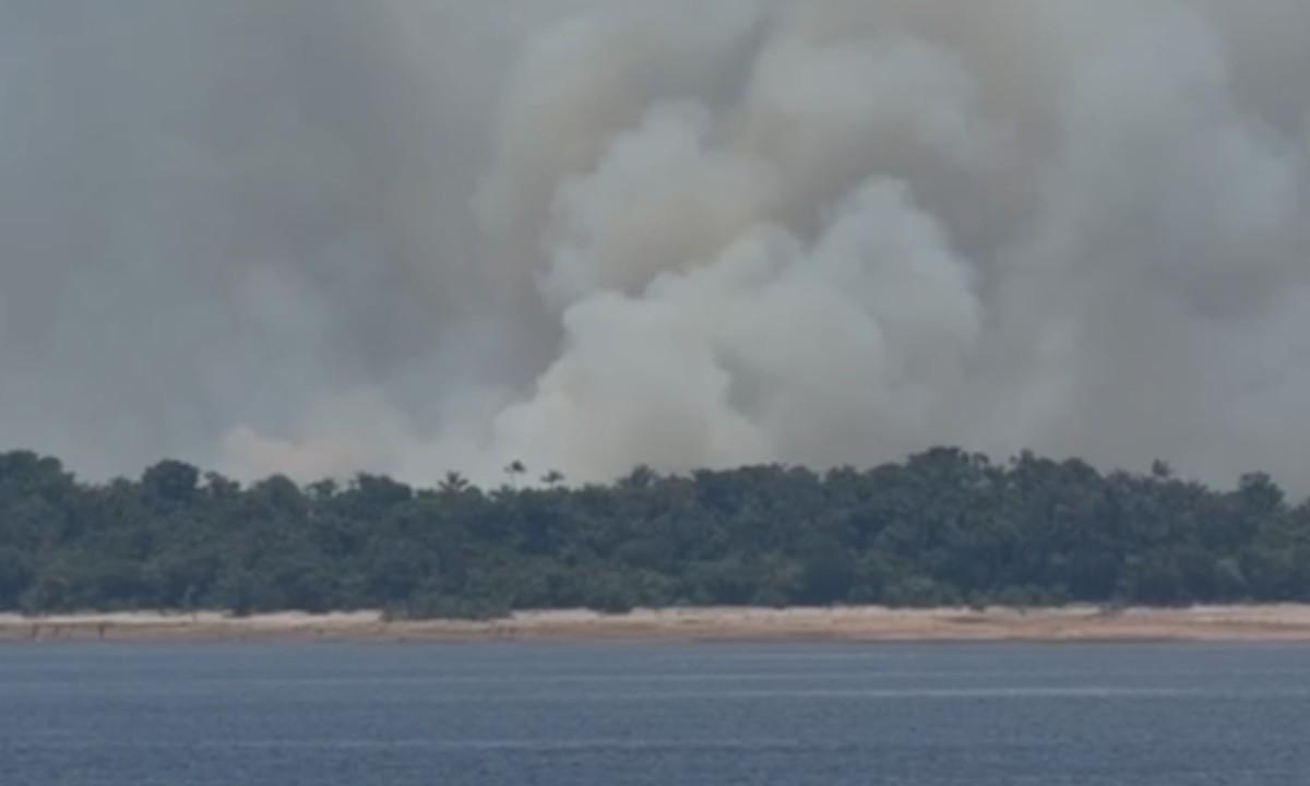incendio atinge area de vegetacao no interior do amazonas 1