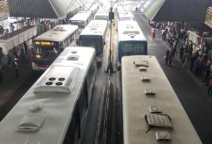 linhas de onibus paradas no terminal 3 durante greve nesta terca feira 22 foto karla melo rede amazonica