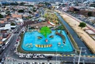 praca molhada do parque gigantes da floresta fecha para manutencao em manaus foto maxwell oliveira implurb