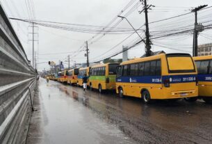 protesto de amarelinhos na avenida autaz mirim em manaus foto gato junior rede amazonica