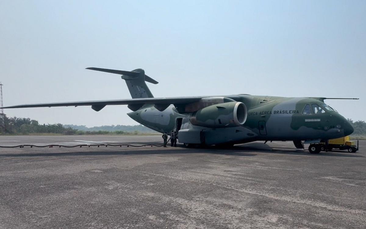 Força Aérea inicia ataque aéreo contra incêndios no Amazonas com três missões diárias 1 cargueiro