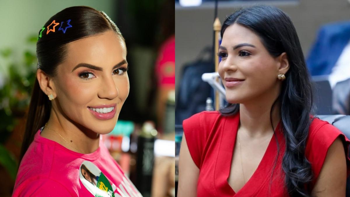Bancada feminina encolhe na Aleam: apenas duas deputadas eleitas para 2027 1 debora menezes pl e mayra dias psd foram reeleitas para aleam fotos reproducao redes sociais nathalie brasil aguilar abecassis