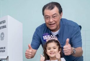 eduardo braga mdb vota em manaus foto sara rangel