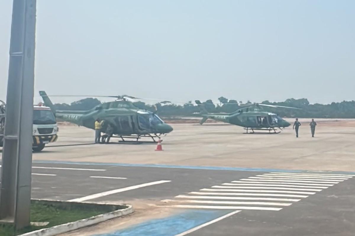 g1 helicopteros governo federal queimdas amazonas