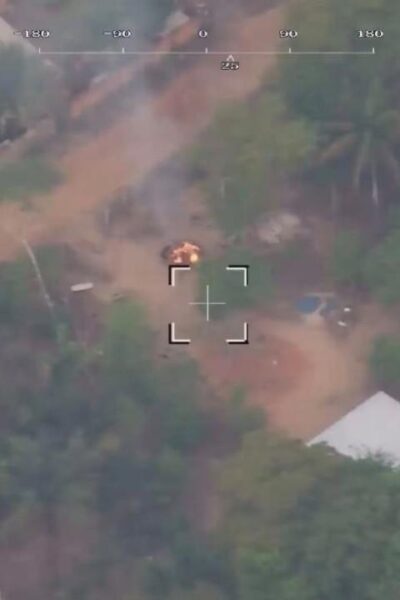 imagens de drone flagram suspeitos ateando fogo proximo a residencias no amazonas