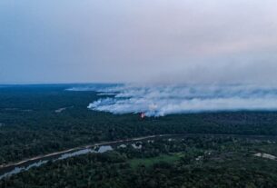 incendio de grandes proporcoes na regiao do rio urubu na zona rural de itacoatiara interior do amazonas foto liam cavalcante rede amazonica 1