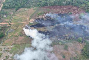 ipaam multa proprietario de terreno em r 100 mil apos incendio e queima de pneus em terreno foto divulgacao ipaam