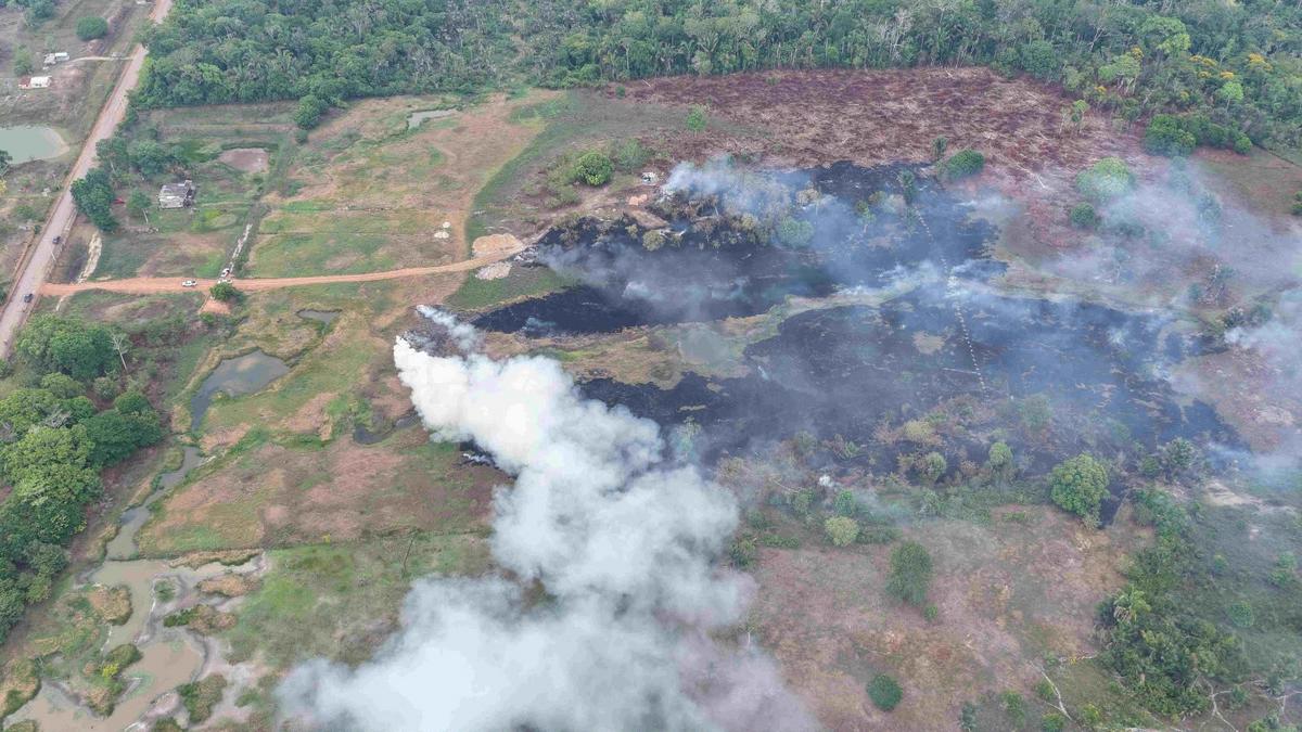 ipaam multa proprietario de terreno em r 100 mil apos incendio e queima de pneus em terreno foto divulgacao ipaam