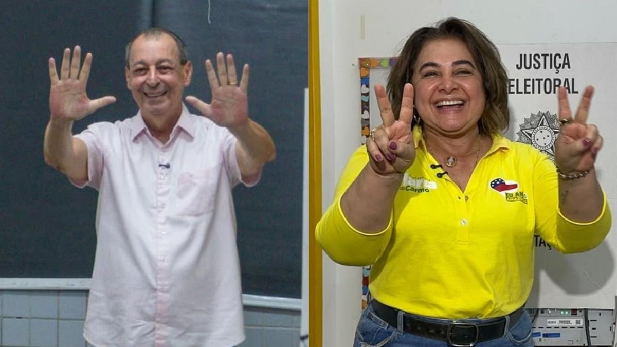 Segundo turno no Amazonas: veja como as lideranças políticas estão se posicionando 1 omar aziz psd e professora maria do carmo pl disputarao o segundo turno no amazonas fotos tadeu rocha jdson lima 1
