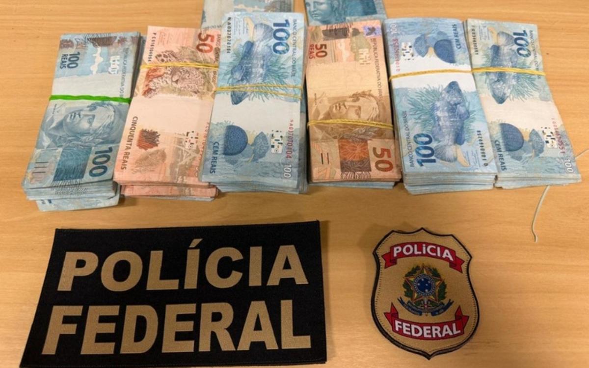 PF flagra homem com R$ 70 mil e material de campanha em Manaus 1 prisao homem pf